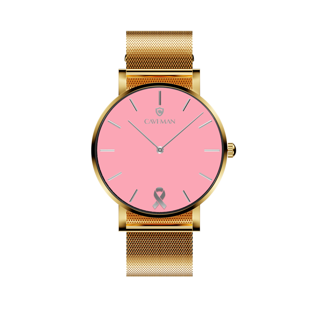 Hope watch gold mesh strap