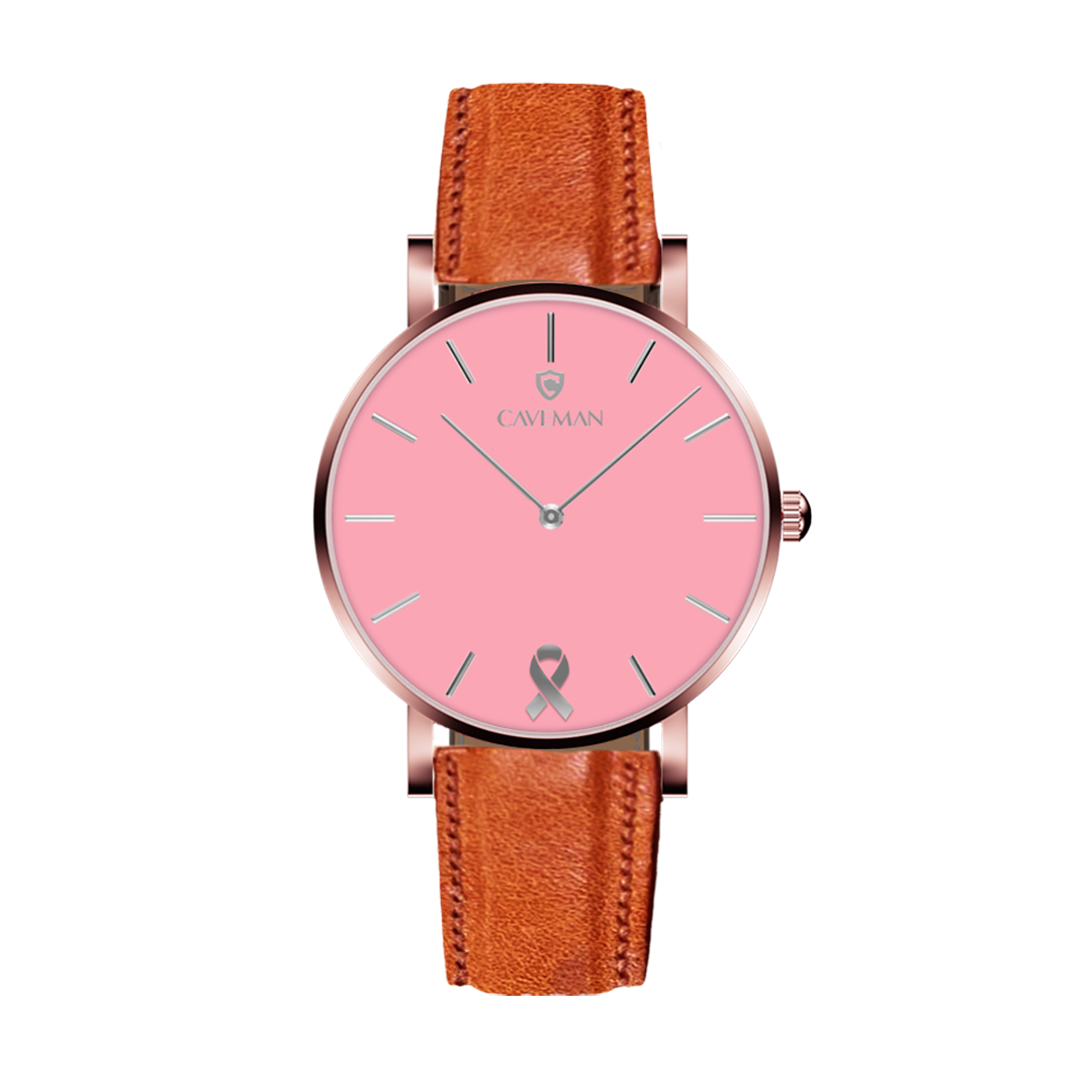 Hope watch rosegold brown strap